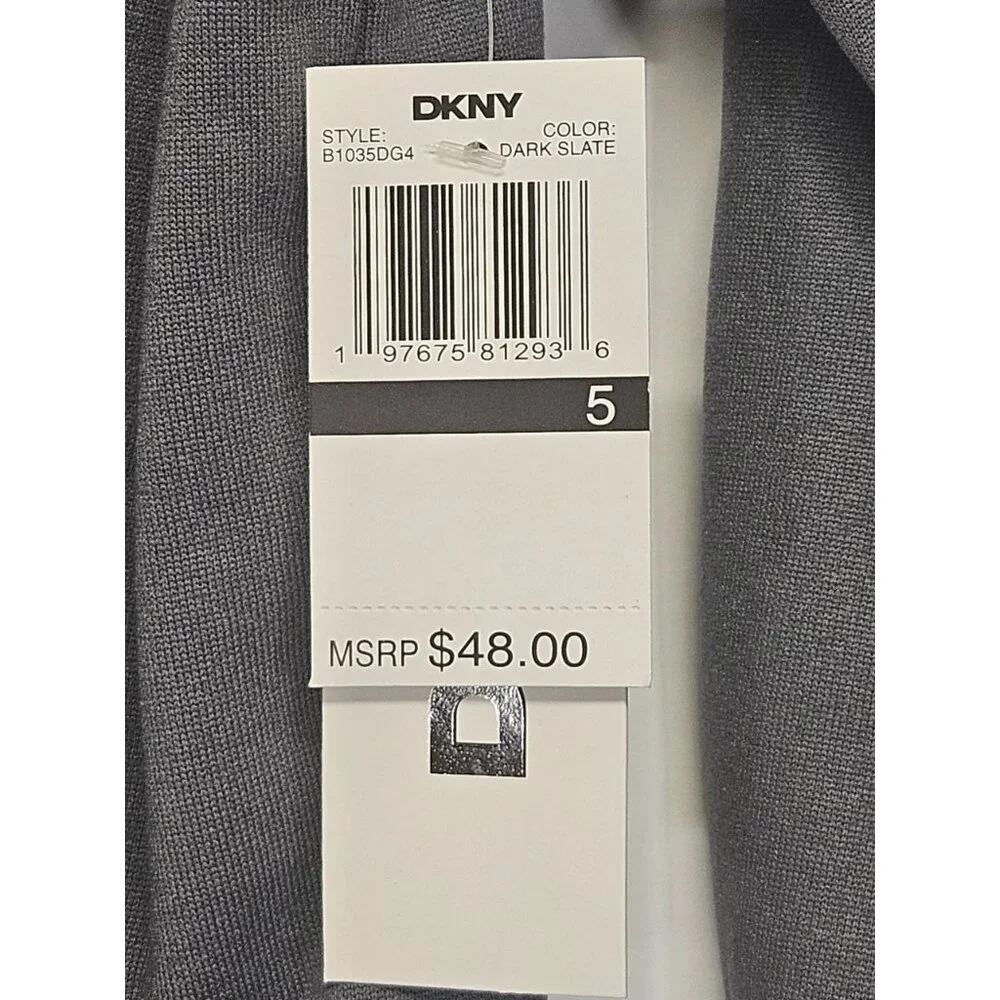 DKNY Girls S- 5‎ 2Pc Outfit, Sparkling Stone Logo Sweatshirt, Black Flared Pants